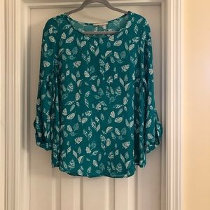 41 Hawthorn Leaf Print Blouse